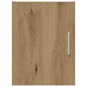 Wandkast artisanaal eikenkleurig 30 x 42.5 x 40 cm Bewerkt hout 5
