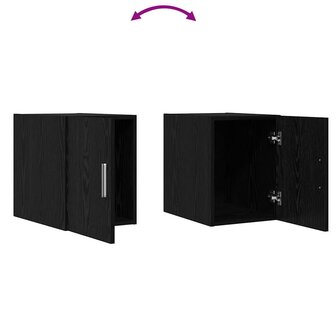 Wandkast Zwart eiken 30 x 42.5 x 40 cm Bewerkt hout 9