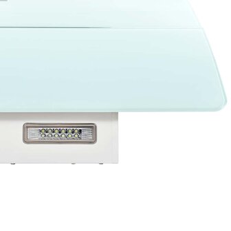 Wandafzuigkap 756 m&sup3;/u 90 cm roestvrij staal wit 7