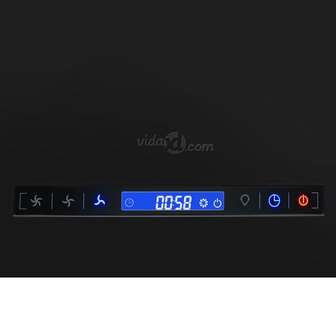 Afzuigkap hangend met aanraaksensor LCD 55 cm staal 7