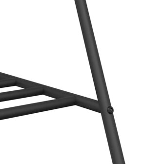Kledingrek met plank met opslag Zwart 100 x 56 x 154 cm Staal 8