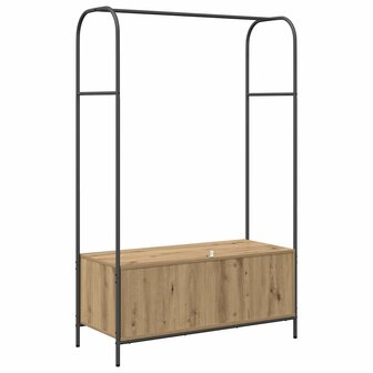 Kledingrek met opslag Bruin 100 x 44 x 160 cm Bewerkt hout 7