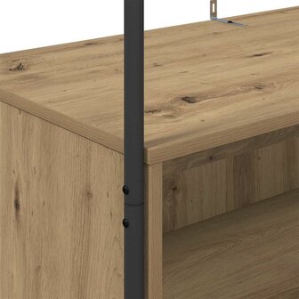 Kledingrek met opslag Bruin 100 x 44 x 160 cm Bewerkt hout 8