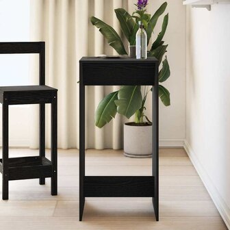 Bartafel Zwart Eiken 51 x 50 x 103.5 cm Bewerkt hout 4