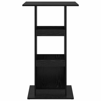 Bartafel met plank Zwart Eiken 60 x 60 x 100 cm Bewerkt hout 5