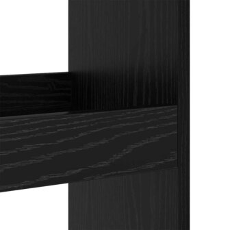 Bartafel met plank Zwart Eiken 60 x 60 x 100 cm Bewerkt hout 8