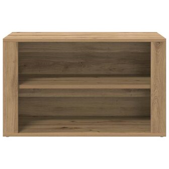 Schoenenrek met plank artisanaal eikenkleurig 75 x 35 x 45 cm 5