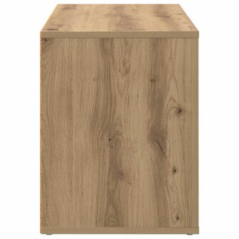 Schoenenrek met plank artisanaal eikenkleurig 75 x 35 x 45 cm 6