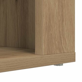 Schoenenrek met plank artisanaal eikenkleurig 75 x 35 x 45 cm 8