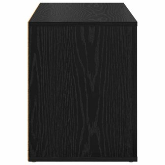 Schoenenrek met plank Zwart eiken 75 x 35 x 45 cm Bewerkt hout 6