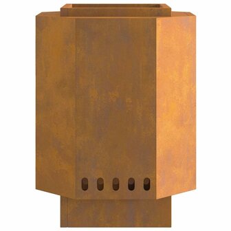 Vuurkorf Brown 38 x 38 x 51 cm Weathering steel 6
