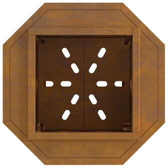 Vuurkorf Brown 38 x 38 x 51 cm Weathering steel 7