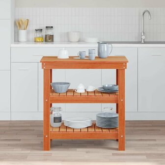 Werkbank Wasbruin 78.5 x 50 x 80 cm Massief grenenhout 1