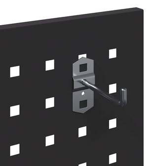 Gereedschapswagen Zwart 65 x 35 x 111 cm Koudgewalst staal 9