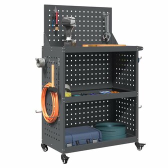Gereedschapswagen Antraciet 65 x 35 x 111 cm Koudgewalst staal 3