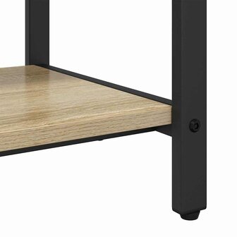 Kapstok met plank Sonoma eiken 75 x 34 x 184 cm Bewerkt hout 8