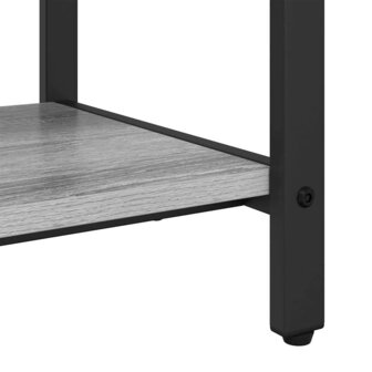 Kapstok met plank Grijs sonoma 75 x 34 x 184 cm Bewerkt hout 8