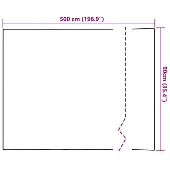Zelfklevende Raamfolie Mat gestreept 90 x 500 cm PVC 9