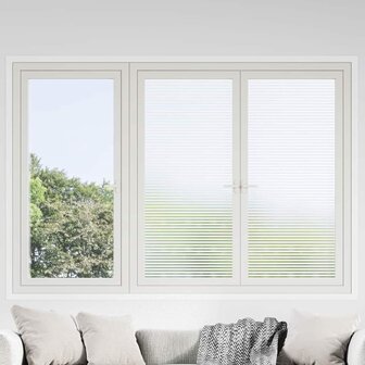 Zelfklevende Raamfolie Mat gestreept 90 x 1000 cm PVC 1
