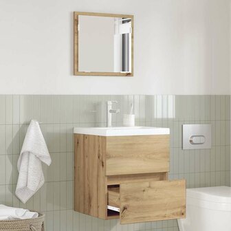Badkamerkast Artisan Eiken 41 x 38.5 x 45 cm Bewerkt hout 1