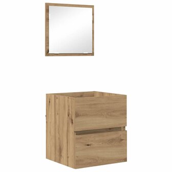 Badkamerkast Artisan Eiken 41 x 38.5 x 45 cm Bewerkt hout 2