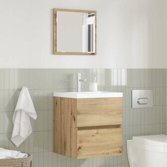 Badkamerkast Artisan Eiken 41 x 38.5 x 45 cm Bewerkt hout 4