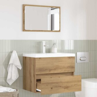 Badkamermeubelset met lade 2 pcs Artisan Eiken 57 x 37 x 45 cm 1