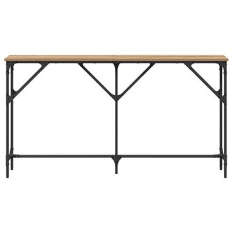 Wandtafel artisanaal eikenkleurig 140 x 23 x 75 cm 5