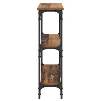 Wandtafel Oud hout 75 x 22.5 x 75 cm Engineered hout en metaal 6