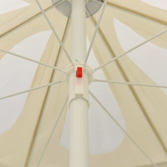 Strandparasol 240 cm zandgeel 5