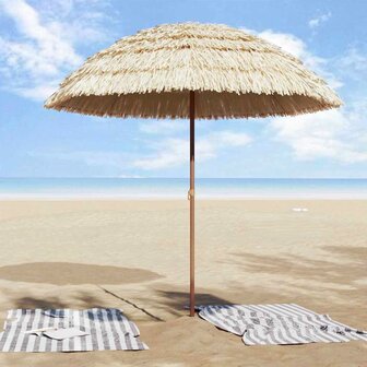 Strandparasol Bruin &Oslash; 206 x 209.5 cm Staal 3