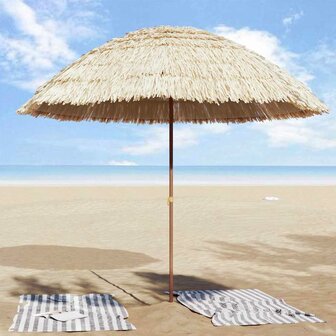 Strandparasol Bruin &Oslash; 265 x 267 cm Staal 3