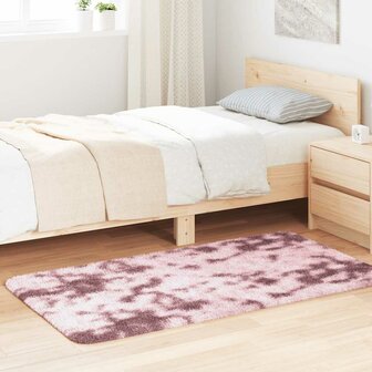 Hoogpolig vloerkleed NAVARRA 80x150 cm polyester stoffig roze 1