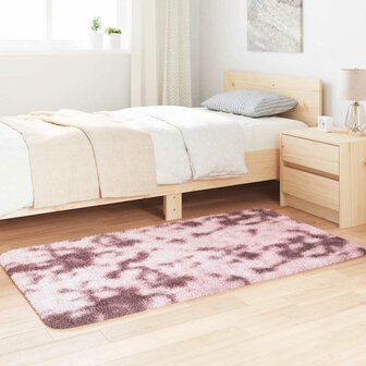 Hoogpolig vloerkleed NAVARRA 80x150 cm polyester stoffig roze 3