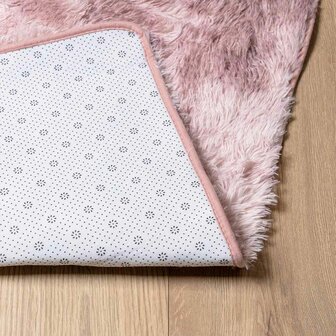 Hoogpolig vloerkleed NAVARRA 80x150 cm polyester stoffig roze 6