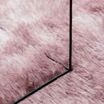 Hoogpolig vloerkleed NAVARRA 80x150 cm polyester stoffig roze 7