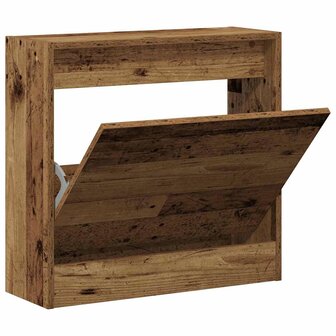 Schoenenkast met opslag Oud Hout 60 x 21 x 57 cm Bewerkt hout 5