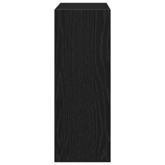 Schoenenkast Zwart eiken 60 x 21 x 57 cm Bewerkt hout 8