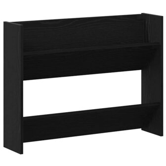 Wand Schoenenkast met plank Anders Zwart eiken Bewerkt hout 2