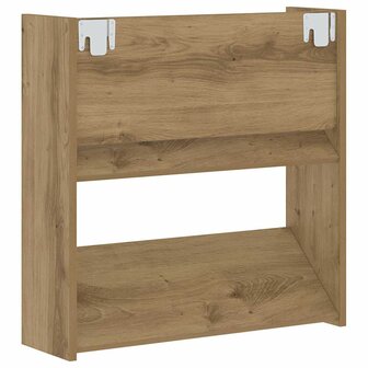 Wand Schoenenkast Anders artisanaal eikenkleurig Bewerkt hout 7