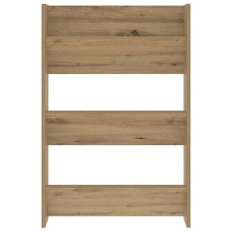 Wand Schoenenkast Anders artisanaal eikenkleurig Bewerkt hout 5