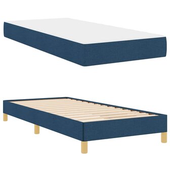 Boxspring bed Blauw en Bruin 80 x 200 cm 5