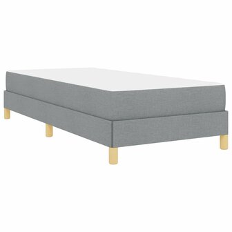 Boxspring bed Lichtgrijs en Bruin 90 x 190 cm 7