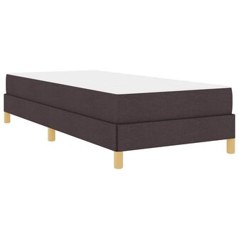 Boxspring bed Bruin 90 x 190 cm Stof en Engineered Hout 2