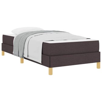 Boxspring bed Bruin 90 x 190 cm Stof en Engineered Hout 3