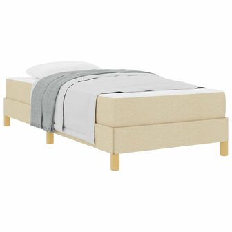 Boxspring bed Cr&egrave;me en bruin 90 x 190 cm 3