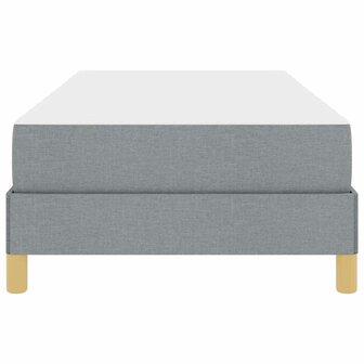 Boxspring bed Lichtgrijs en Bruin 90 x 200 cm 6