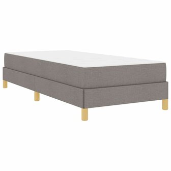 Boxspring bed Taupe en Bruin 90 x 200 cm 2