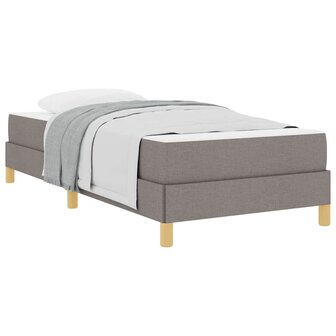 Boxspring bed Taupe en Bruin 90 x 200 cm 3
