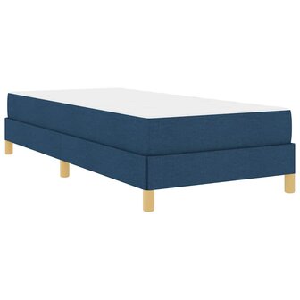 Boxspring bed Blauw en Wit 100 x 200 cm Schuim 3